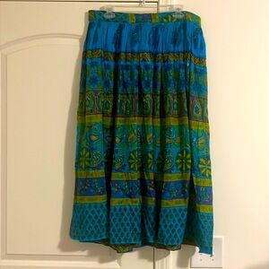 NWT Vintage Adini Sheer Skirt Cotton Lite Full India Size L/X…